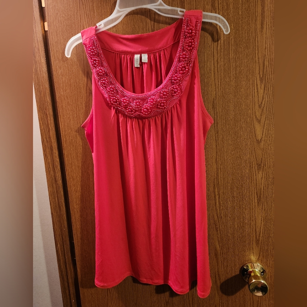 💓 3/$15 Madison Women's Dressy Tank Top Size Large